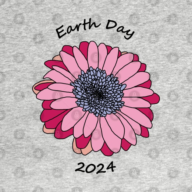 Earth Day 2024 Flower by ellenhenryart